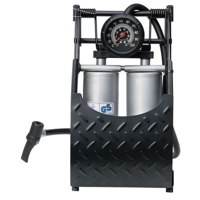 Bomba de aire con manómetro de uno o dos émbolos DELUXE