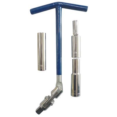 Spark Plug Spanner Rubber T-Handle 8-10-12mm