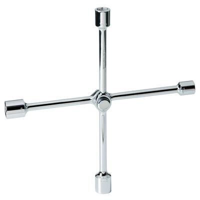 Chrome Cross Spanner Wheel nut wrench 17-19-21-23