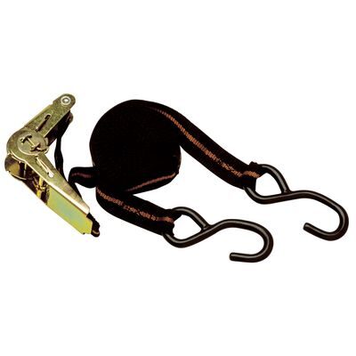 SANGLE D'ARRIMAGE A CLIQUET AVEC CROCHETS 4.50 M.