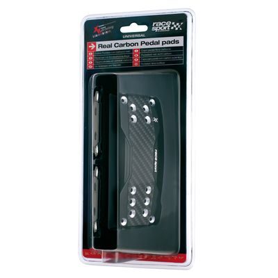 JEU DE PEDALES CARBONE REEL NOIR