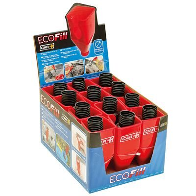 Display 12 Red Funnels With Tube ECOFILL