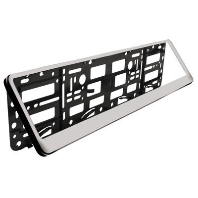 SUPPORT DE PLAQUE D'IMMAT EU ABS CHROME