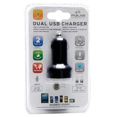 Doble cargador USB MODELO DUAL