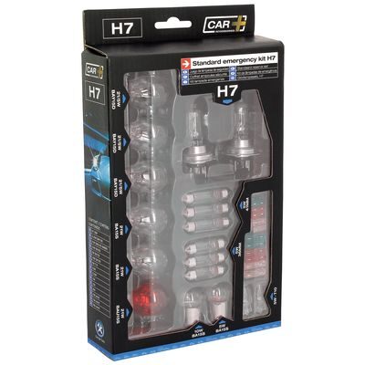 COFFRET D'AMPOULES DE REMPLACEMENT H7+18 AMPOULES+12 FUSIBLES