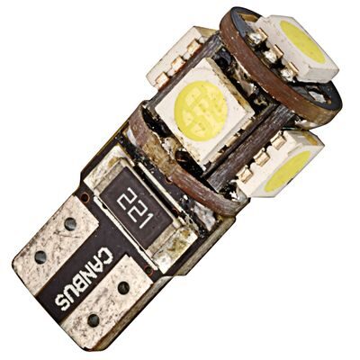 LED T10 CANBUS 5 LEDS 5050SMD BLANC