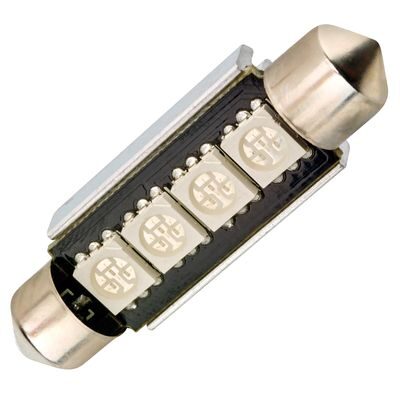 AMPOULE LED NAVETTE CANBUS 41MM BLEU