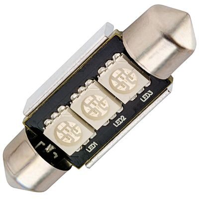 AMPOULE LED NAVETTE CANBUS 36 MM BLEU