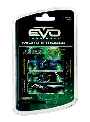 LED POINTS LUMINEUX VERT STROBE