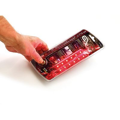 BANDE LED ULTRABRIGHT ROUGE 10CM 2PCES