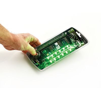 BANDE LED ULTRABRIGHT VERT 10CM 2PCES