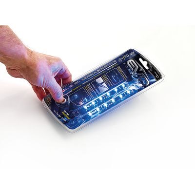 BANDE LED ULTRABRIGHT BLEU 10CM 2PCES