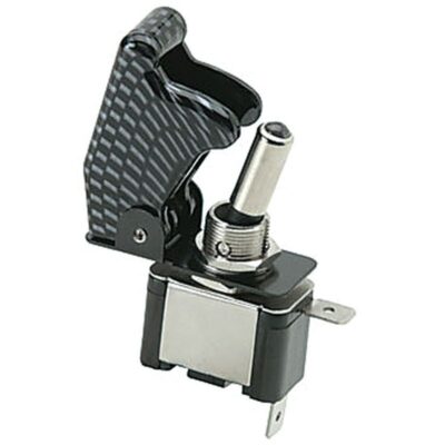 INTERRUPTEUR TYPE AVIA. TOP GUN LED ROUGE CAP. CARBONE