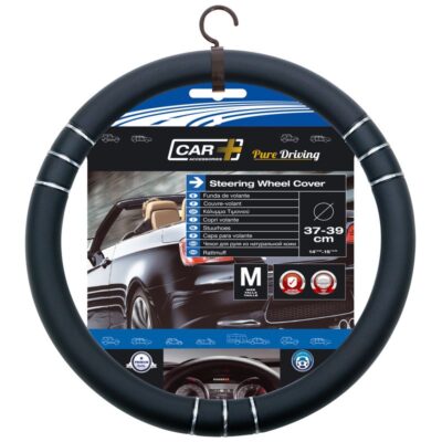 COUVRE VOLANT 37-39 CM. PVC 3D NOIR