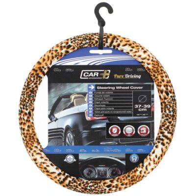 COUVRE VOLANT 37-39CM.  LEOPARD LOOK