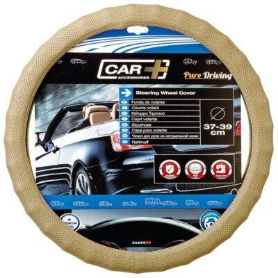 COUVRE-VOLANT 37-39CM. "X-TRA LUXE" BEIGE