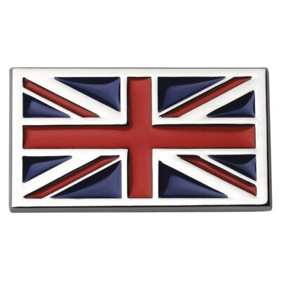 EMBLEME CHROME DRAPEAU ANGLAIS