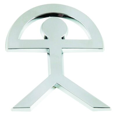 EMBLEME CHROME INDALO 55X70MM
