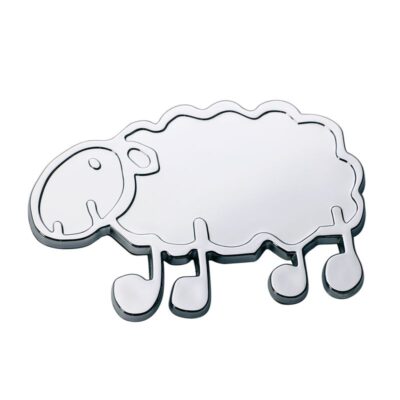 EMBLEME CHROME MOUTON BASQUE 57X40MM