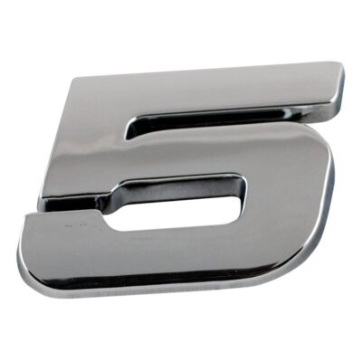 Chrome Emblem "5" FIVE Symbol