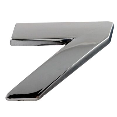 Chrome Emblem "7" SEVEN Symbol