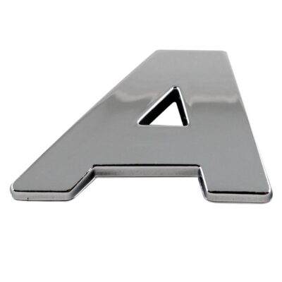 Chrome Emblem "A" Letter