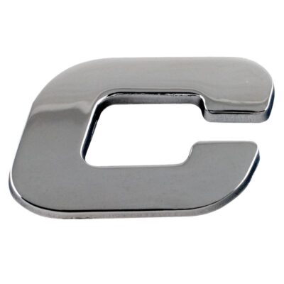Chrome Emblem "C" Letter