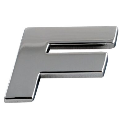 Chrome Emblem "F" Letter