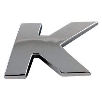 Chrome Emblem "K" Letter
