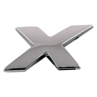 LETTRE X CHROMEE