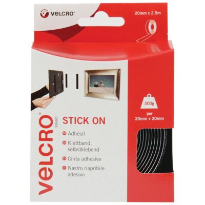 VELCRO® BRAND RUBAN ADHESIF 20MMX 2,5M BLANC - FDS