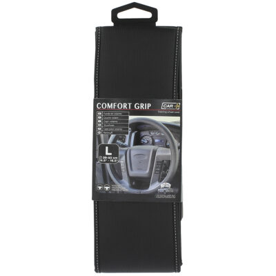 F.V. Negra perforada, cosido blanco L 39-40 cm.