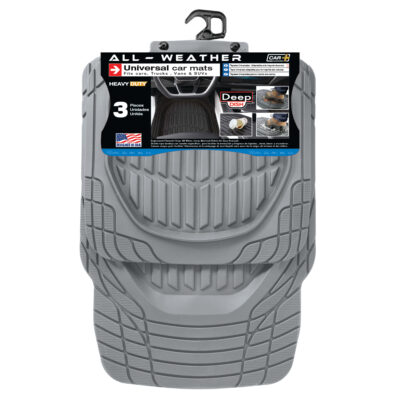 ALFOMBRA PVC UNIV. "SAND" GRIS. 4 PZS.