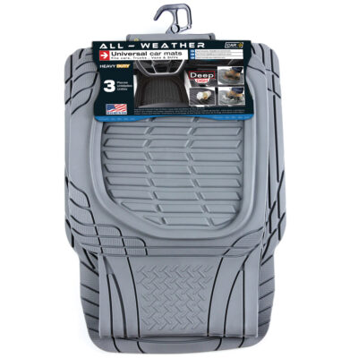 ALFOMBRA PVC UNIVERSAL "SAND" GRIS 3 PCS