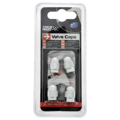 TAPONES DE VALVULA 4 PCS  PLATA